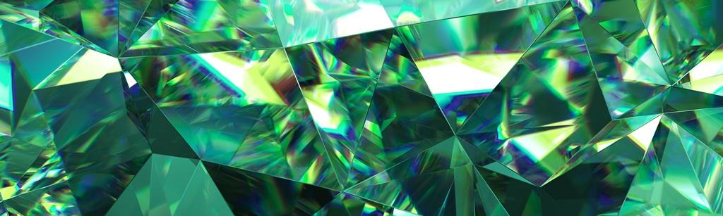 3 д фотообои Изумрудные кристаллы