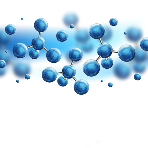 3 д фотообои Пузыри в виде молекул 