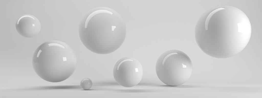 3 д фотообои 3D стеклянные шары