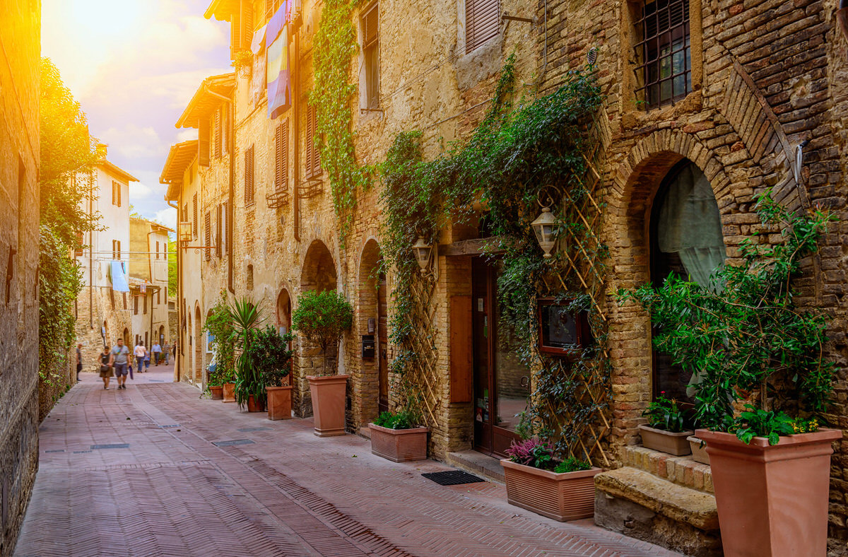 Фотообои Старая улица. Тоскана, Италия