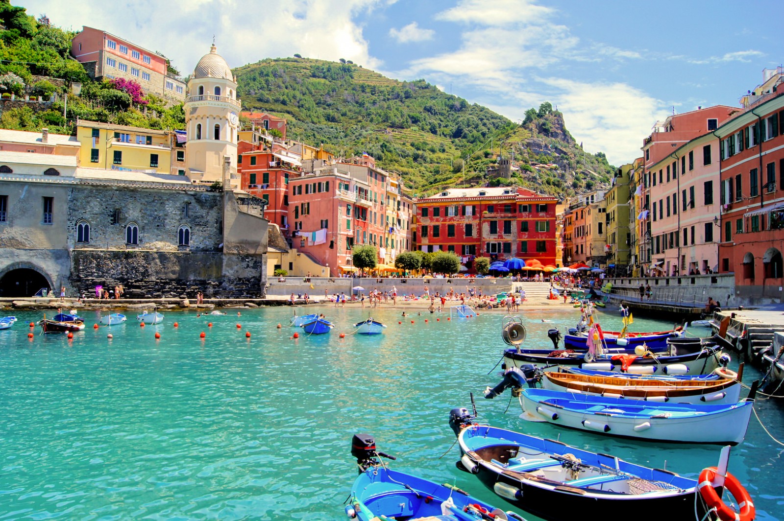 Фотообои Красочная гавань. Италия