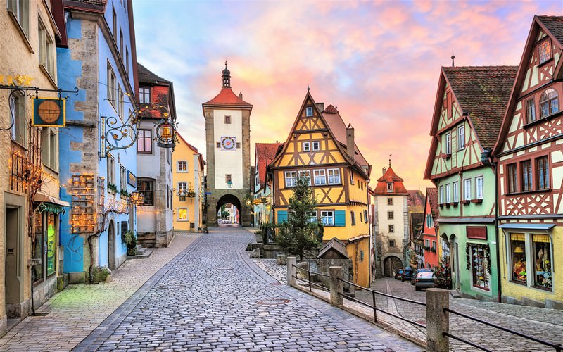 Фотообои Живописный средневековый город Германии