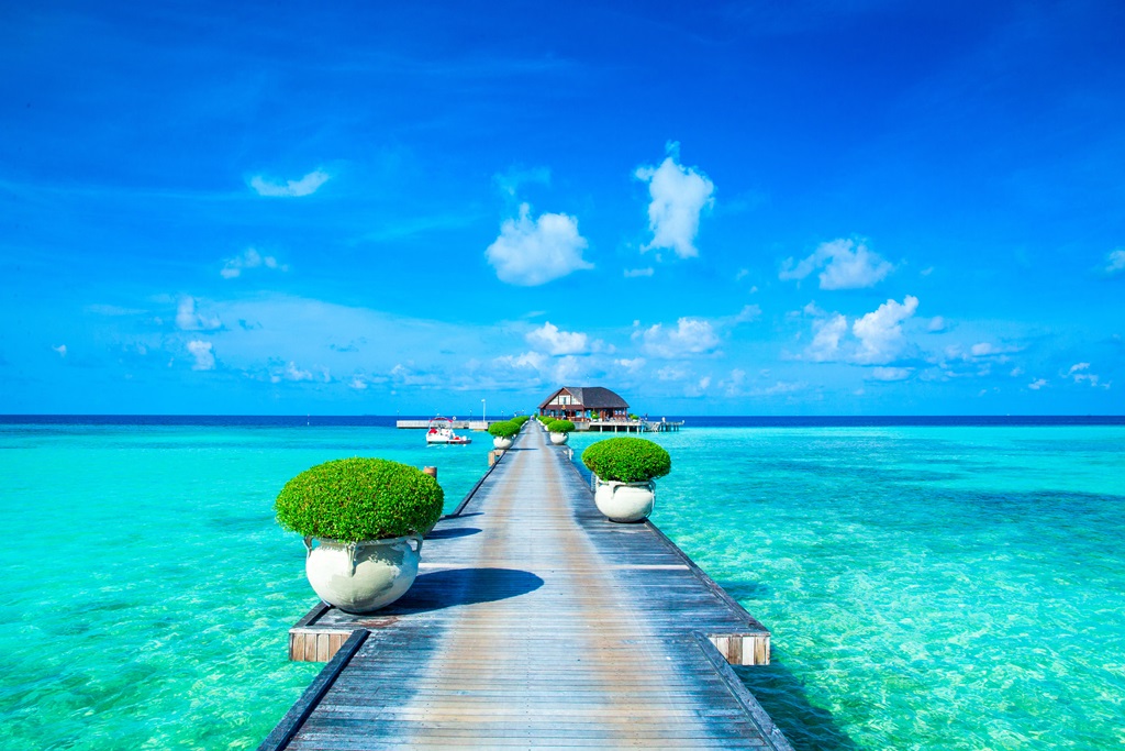 Фотообои Тропический пляж на Мальдивах