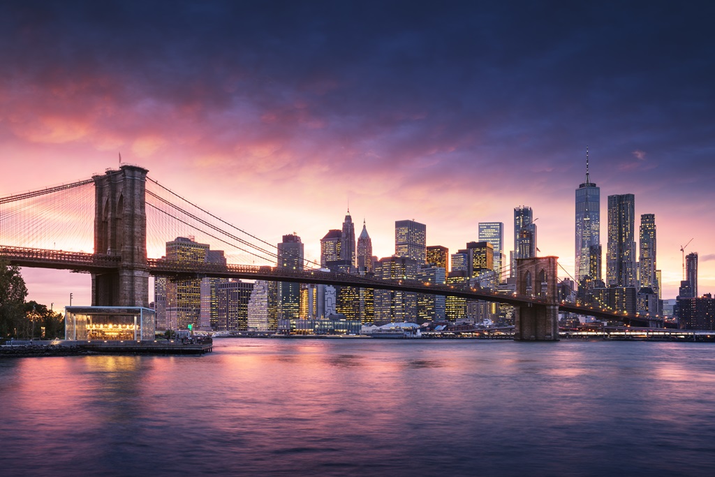 Фотообои Знаменитый Бруклинский мост в Нью - Йорке
