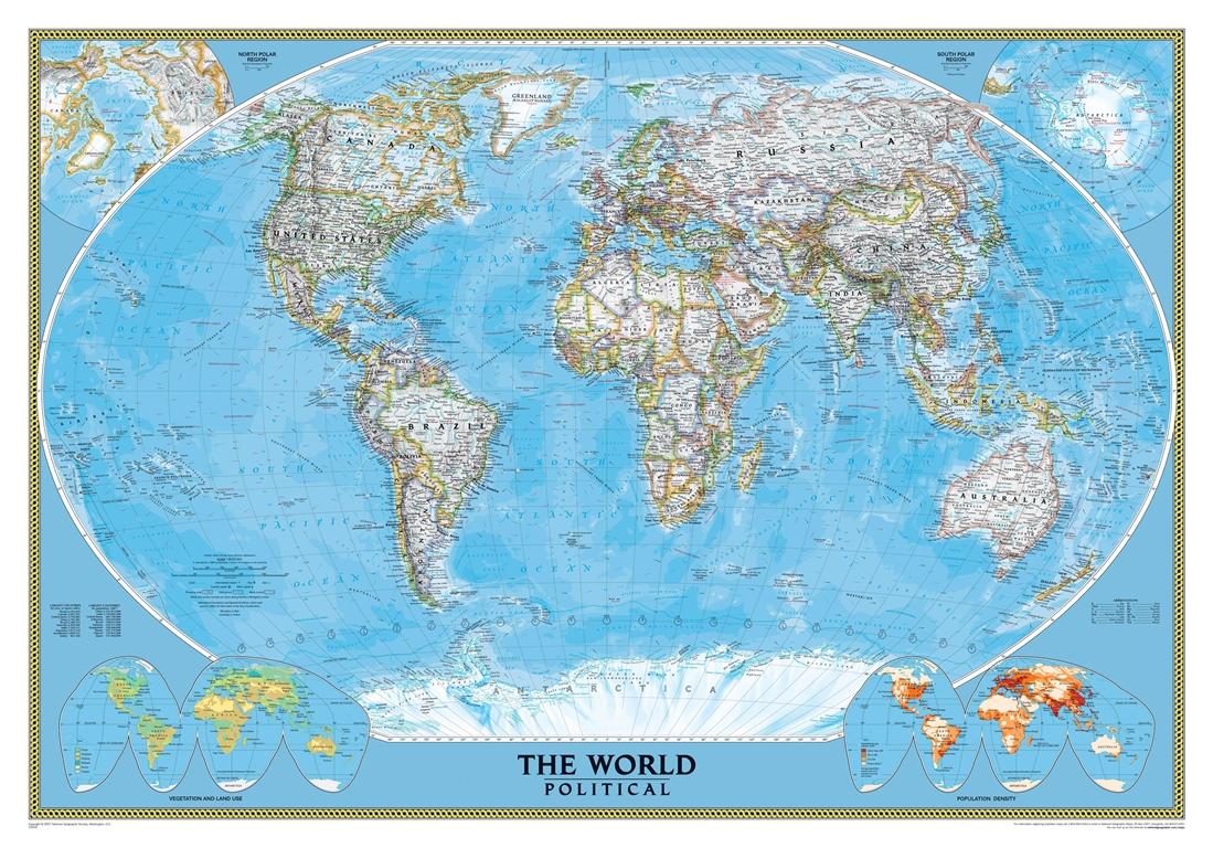 Фотообои карта мира the-world-map-91913