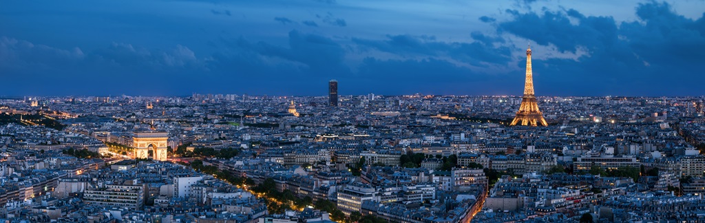 Фотообои Париж в вечерний час