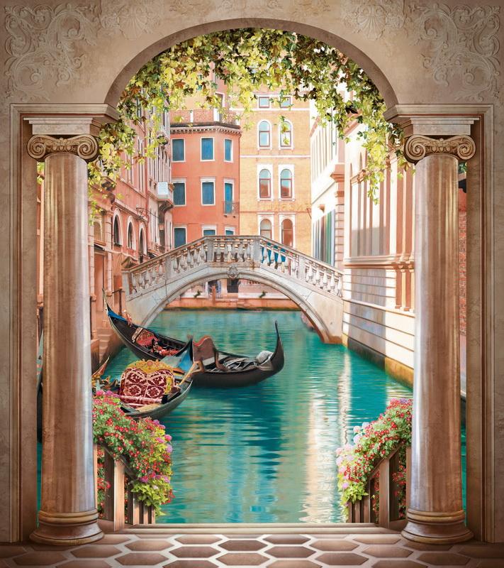 Фотообои вид из окна Картина Венеции 