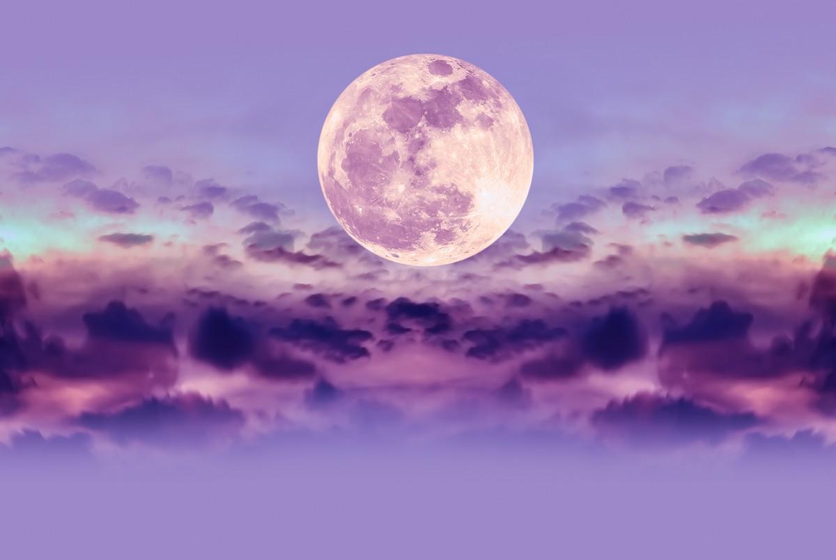Фотообои Красивое небо и луна 