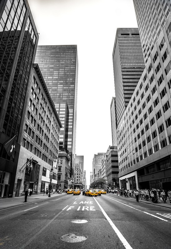 Фотообои Желтое такси в Нью-Йорке