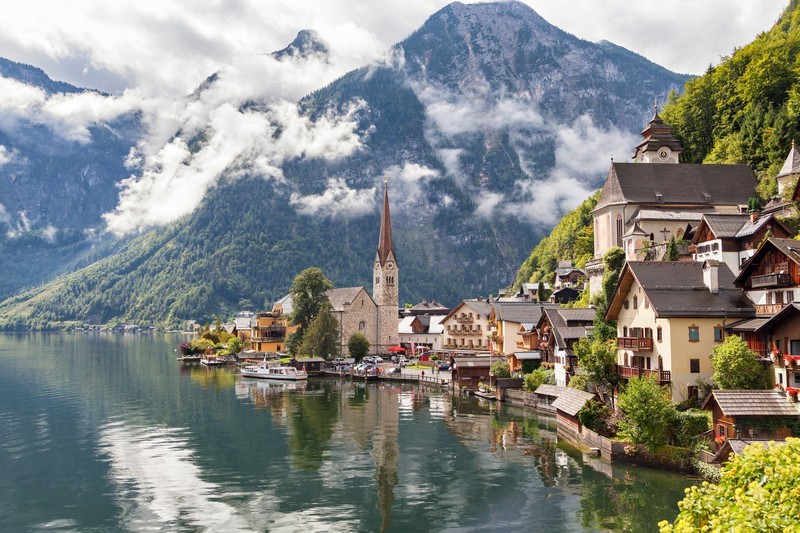 Фотообои Горное озеро, Австрия, Альпы