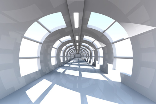 3 д фотообои Абстрактный туннель 