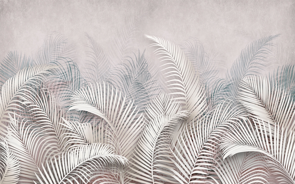  Пальмовые листья  в е | Art-oboi