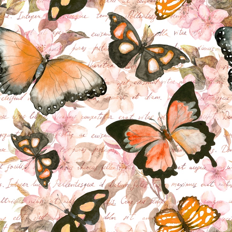 Фотообои Фон с бабочками
