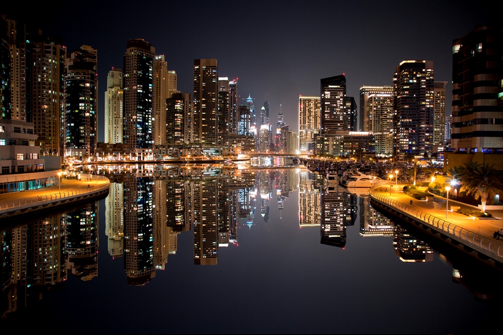 Фотообои Дубай ночью