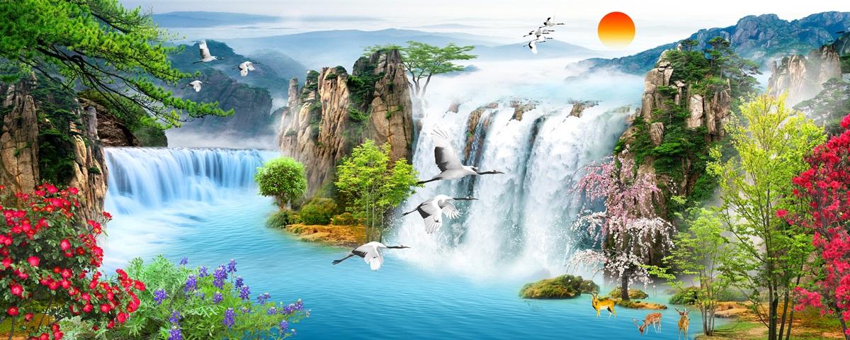 Фотообои Сказочный водопад. 