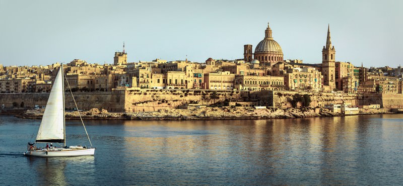 Фотообои панорамный вид на Валлетту. Мальта