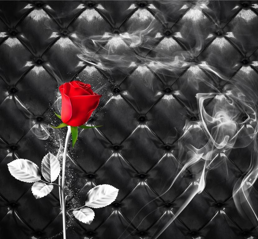Фотообои Дым и роза