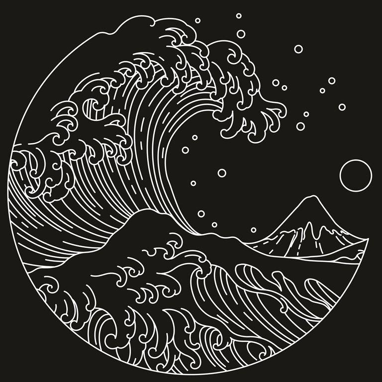 Фотообои Японская волна