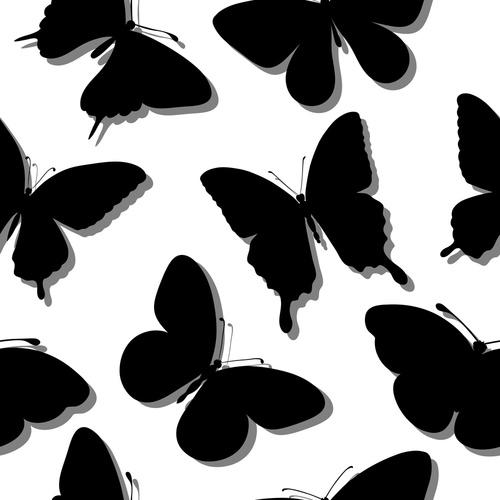 Фотообои Черные бабочки 