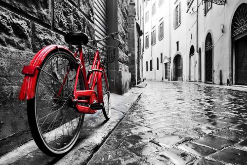 Фотообои Красный велосипед 
