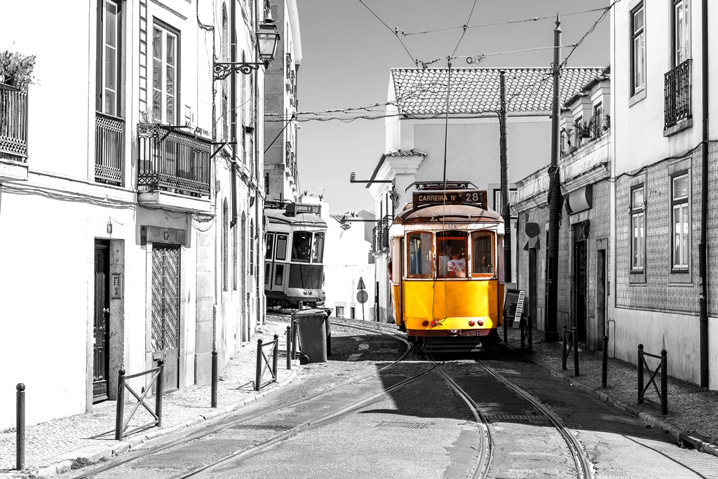 Фотообои Желтый трамвай