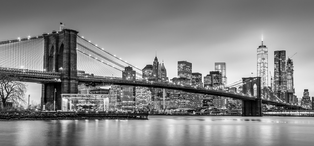 Фотообои Бруклинский мост чб