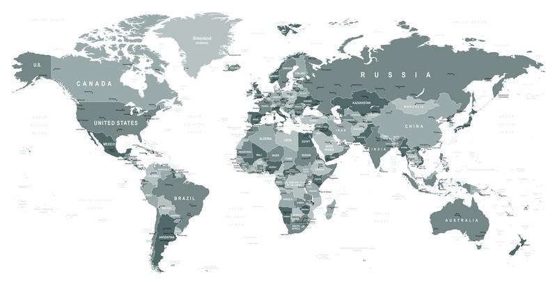 Фотообои карта мира 110525969