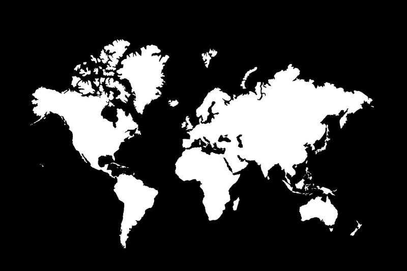 Фотообои карта мира 1900745