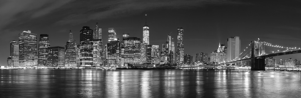 Фотообои Черно-белый снимок Нью-Йорка