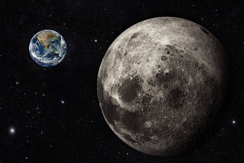 Фотообои Вид с  Луны на Землю 