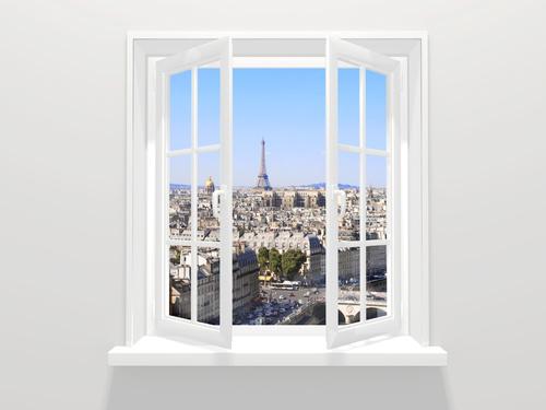 Фотообои вид из окна Белое окно 