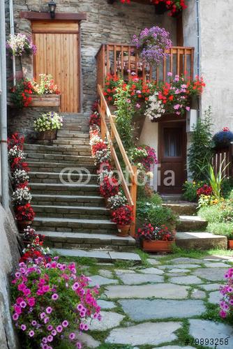 Фотообои Цветочная лестница 