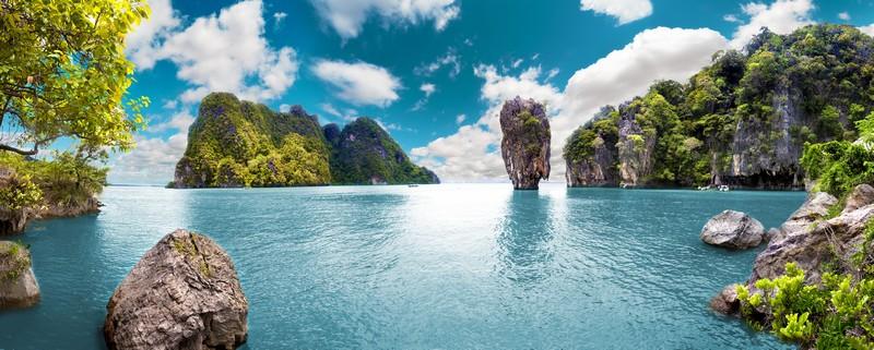 Фотообои Живописный пейзаж. Океан и горы. Путешествия и приключения по всему миру. Острова Таиланда. Пхукет.