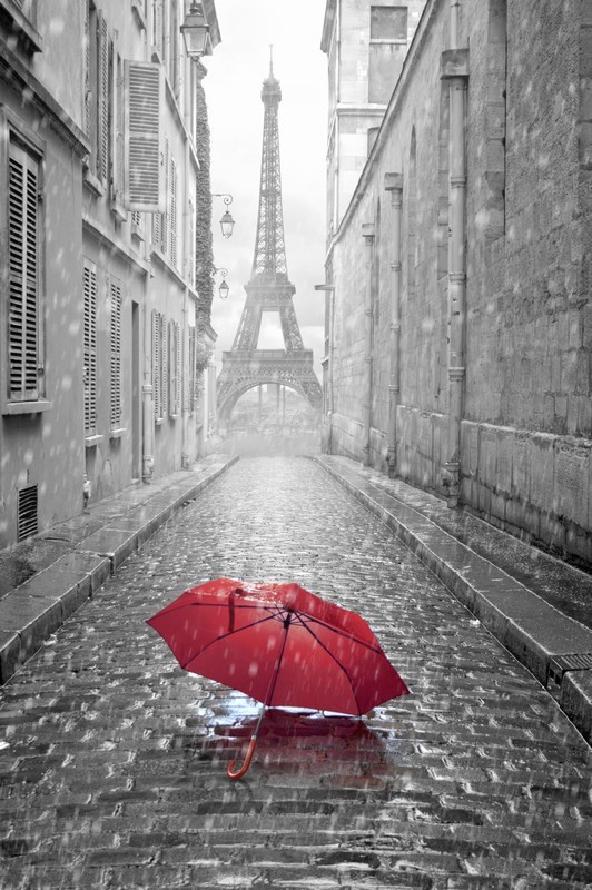 Фотообои Дождь в Париже